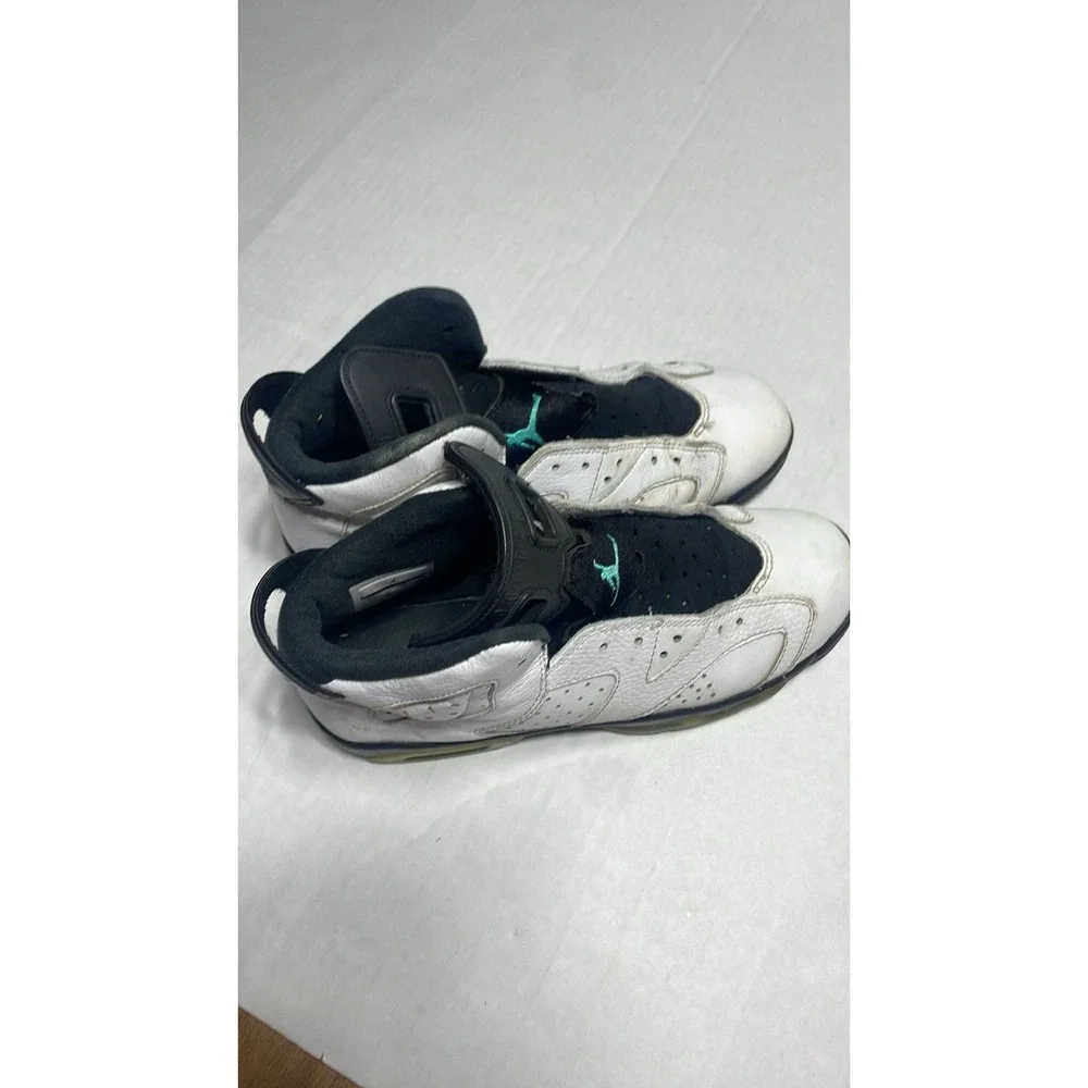 Air Jordan  Hyper‎ Jade  Retro White Black Green Emerald Mens Sz 7